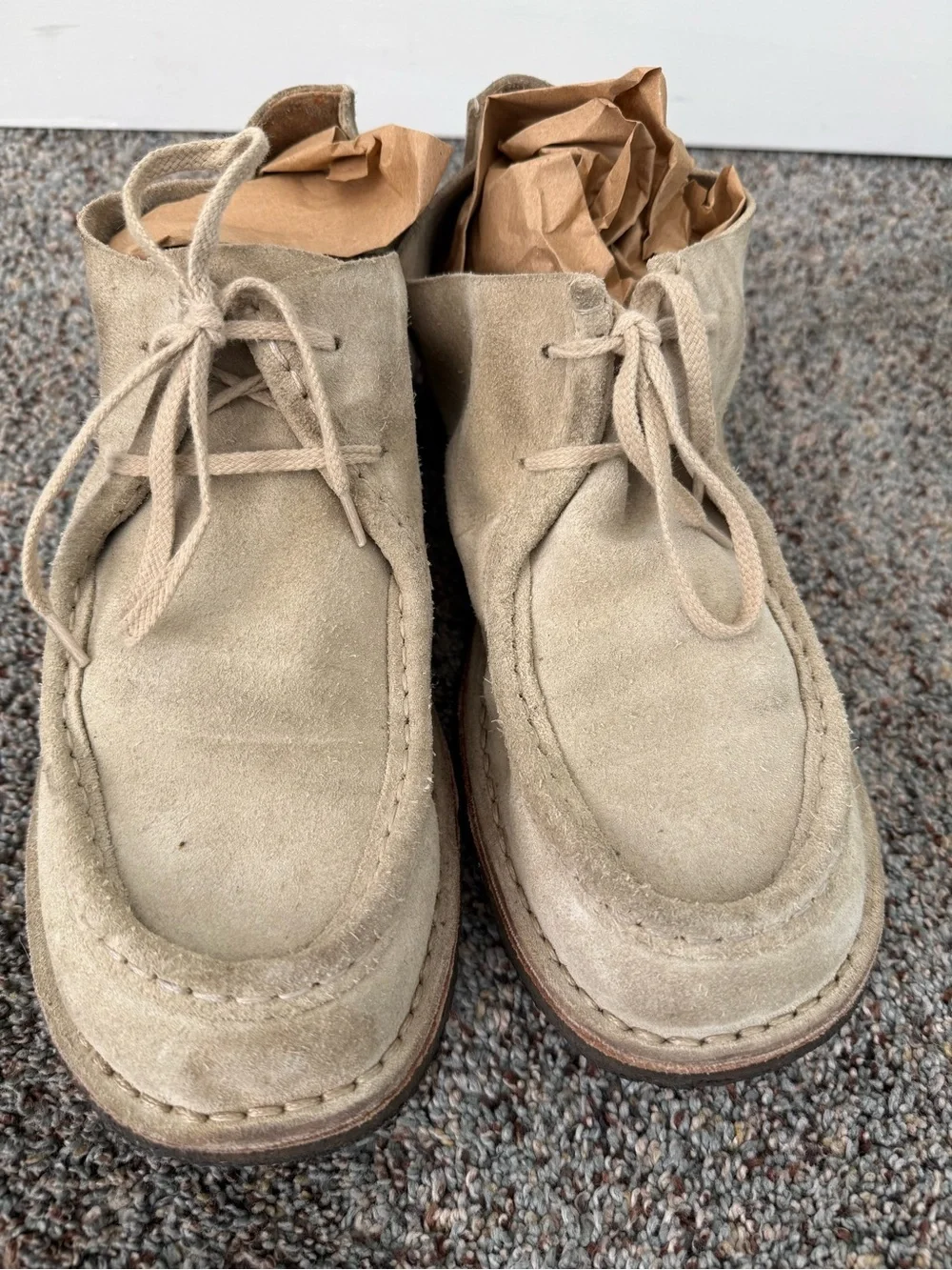 Astorflex BEENFLEX Stone Beige Suede Derbies 9